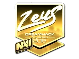 Sticker | Zeus (Gold) | Cluj-Napoca 2015 - $ 26.58