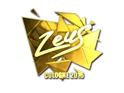 Sticker | Zeus (Gold) | Cologne 2016 - $ 47.52