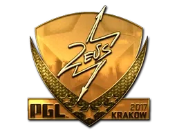 Sticker | Zeus (Gold) | Krakow 2017 - $ 498.22