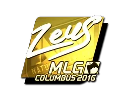Sticker | Zeus (Gold) | MLG Columbus 2016 - $ 27.17