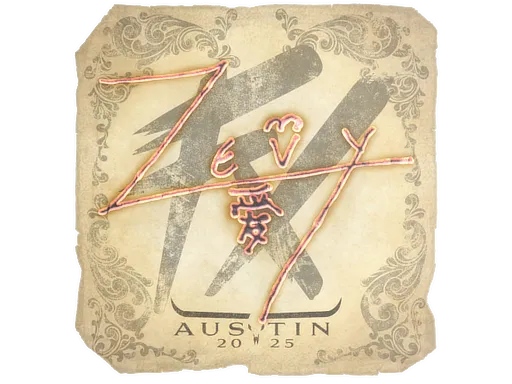 Sticker | zevy | Austin 2025 - $ 0.03