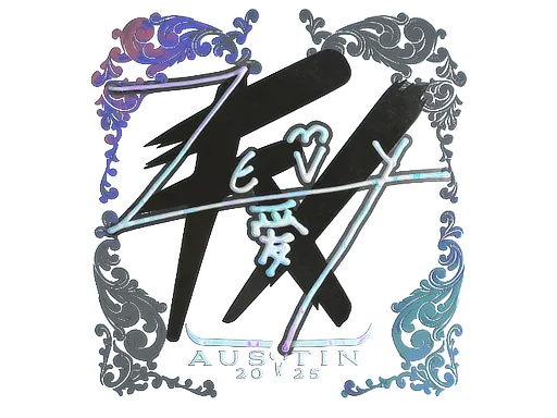 Sticker | zevy (Holo) | Austin 2025 - $ 1.86
