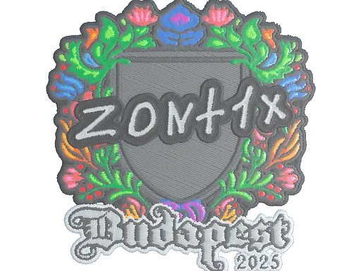 Sticker | zont1x (Embroidered) | Budapest 2025 - $ 0.03