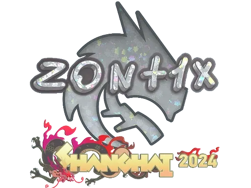 Sticker | zont1x (Glitter) | Shanghai 2024 ``