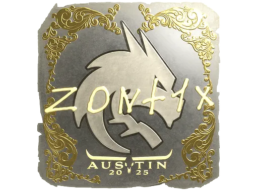 Sticker | zont1x (Gold) | Austin 2025 - $ 3.98