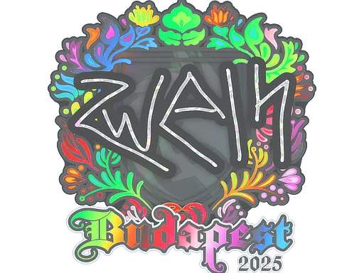 Sticker | zweih (Holo) | Budapest 2025 - $ 0.68