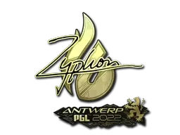Sticker | Zyphon (Gold) | Antwerp 2022 - $ 3.88