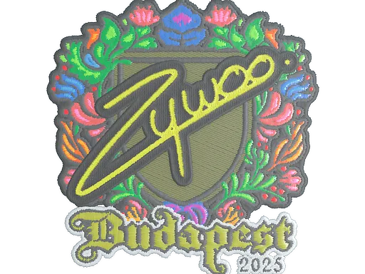 Sticker | ZywOo (Embroidered) | Budapest 2025 - $ 0.06
