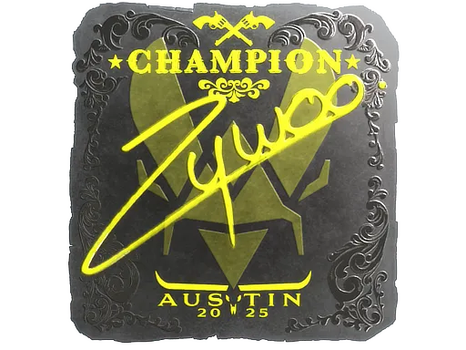 Sticker | ZywOo (Foil, Champion) | Austin 2025 - $ 0.11