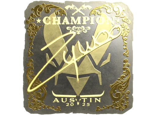 Sticker | ZywOo (Gold, Champion) | Austin 2025 - $ 12.35