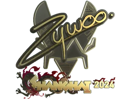 Sticker | ZywOo (Gold) | Shanghai 2024 - $ 42.29