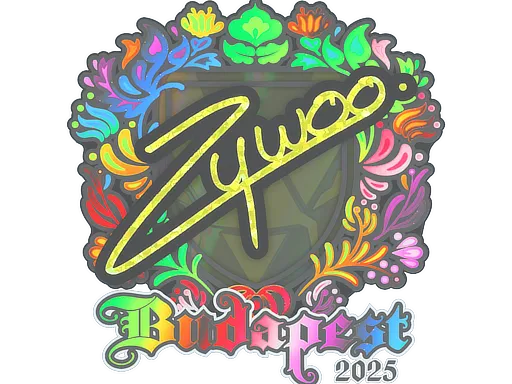 Sticker | ZywOo (Holo) | Budapest 2025 - $ 7.47