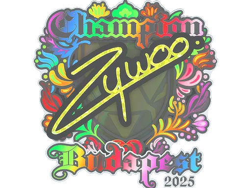 Sticker | ZywOo (Holo, Champion) | Budapest 2025 - $ 0.78