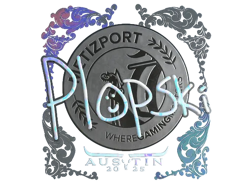 Sticker | Plopski (Holo) | Austin 2025 - $ 0.00