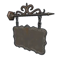Two Sided Ornate Hanging Sign