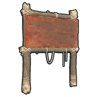 One Sided Town Sign Post