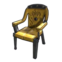 Yellow Ornate Chair