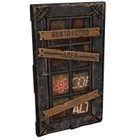 Cobalt Wooden Door