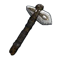 Silver Leaf Stone Hatchet