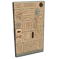 Hieroglyphic Metal Door