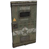 Military Storage Wooden Door