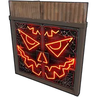 Neon Pumpkin Metal Double Door