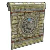 Ruin Garage Door