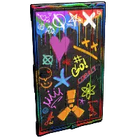 Spraycan Wooden Door