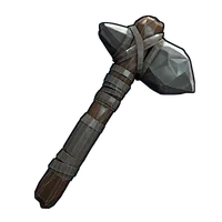 Low Poly Stone Hatchet