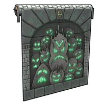 Ghostly Flame Garage Door