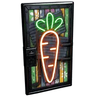 Neon Carrot Door