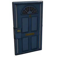 Blue Exterior Door