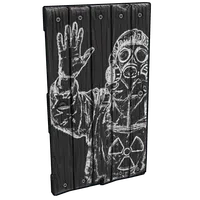Chalk Menace Wood Door