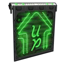 Neon Up Garage Door
