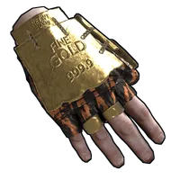 Gold Chains Roadsign Gloves
