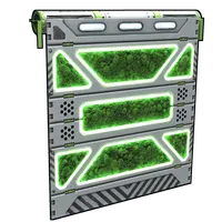 Greening Area Garage Door