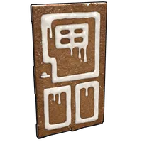 Gingerbread Wooden Door