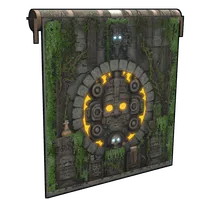 Forbidden Mayan Temple Garage Door