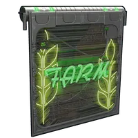 Neon Farm Door