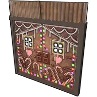 Gingerbread Metal Double Door