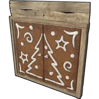 Ginger Bread Wooden Double Door