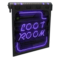 Neon Loot Room Door