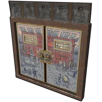 Porcelain Armored Double Door