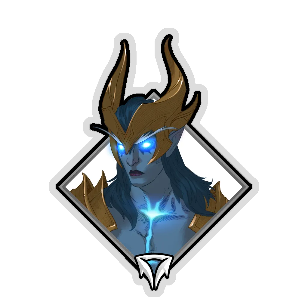 Glitter Crownfall Sticker - Dragonus