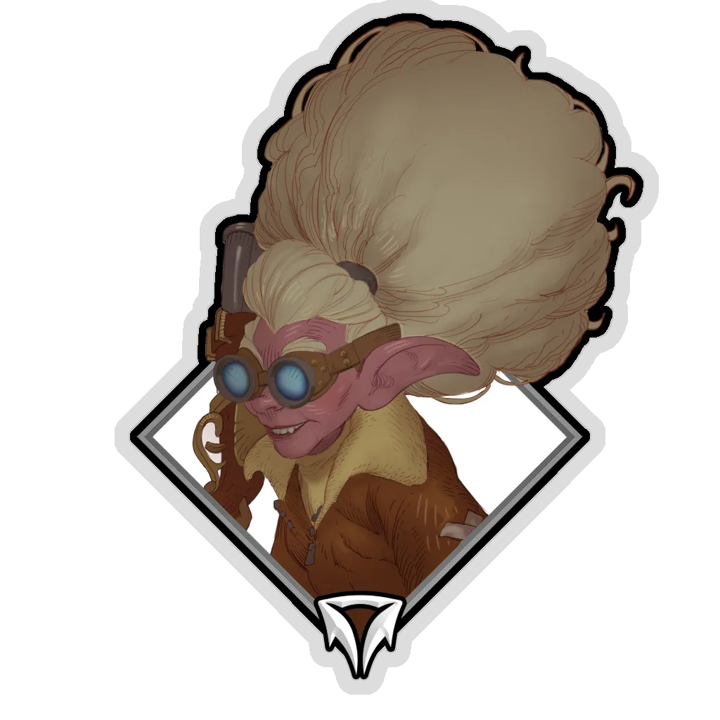 Holo Crownfall Sticker - Beadie
