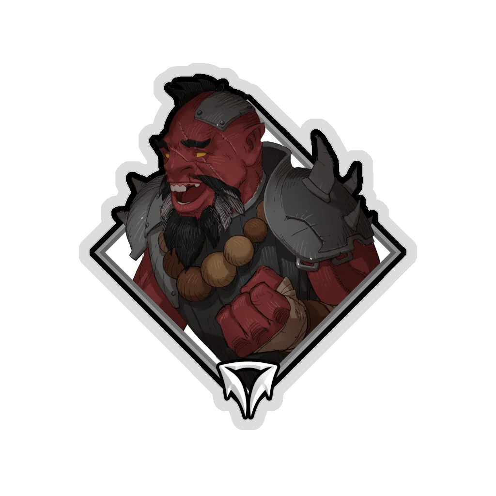 Glitter Crownfall Sticker - Brak Baelor