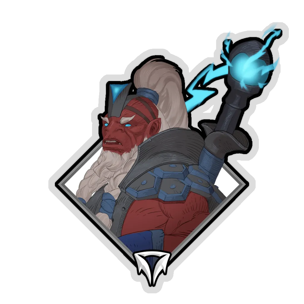 Holo Crownfall Sticker - Disruptor