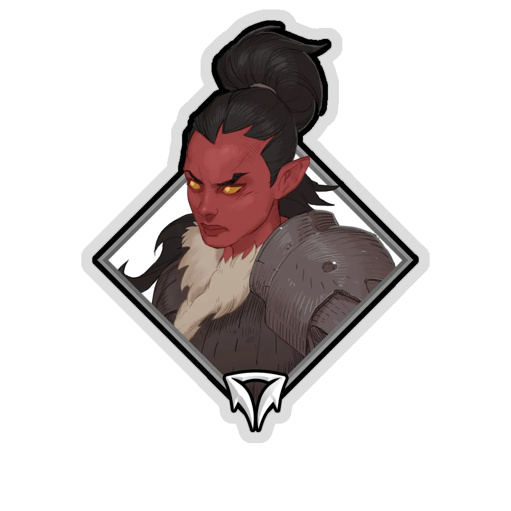 Glitter Crownfall Sticker - Sorla Khan