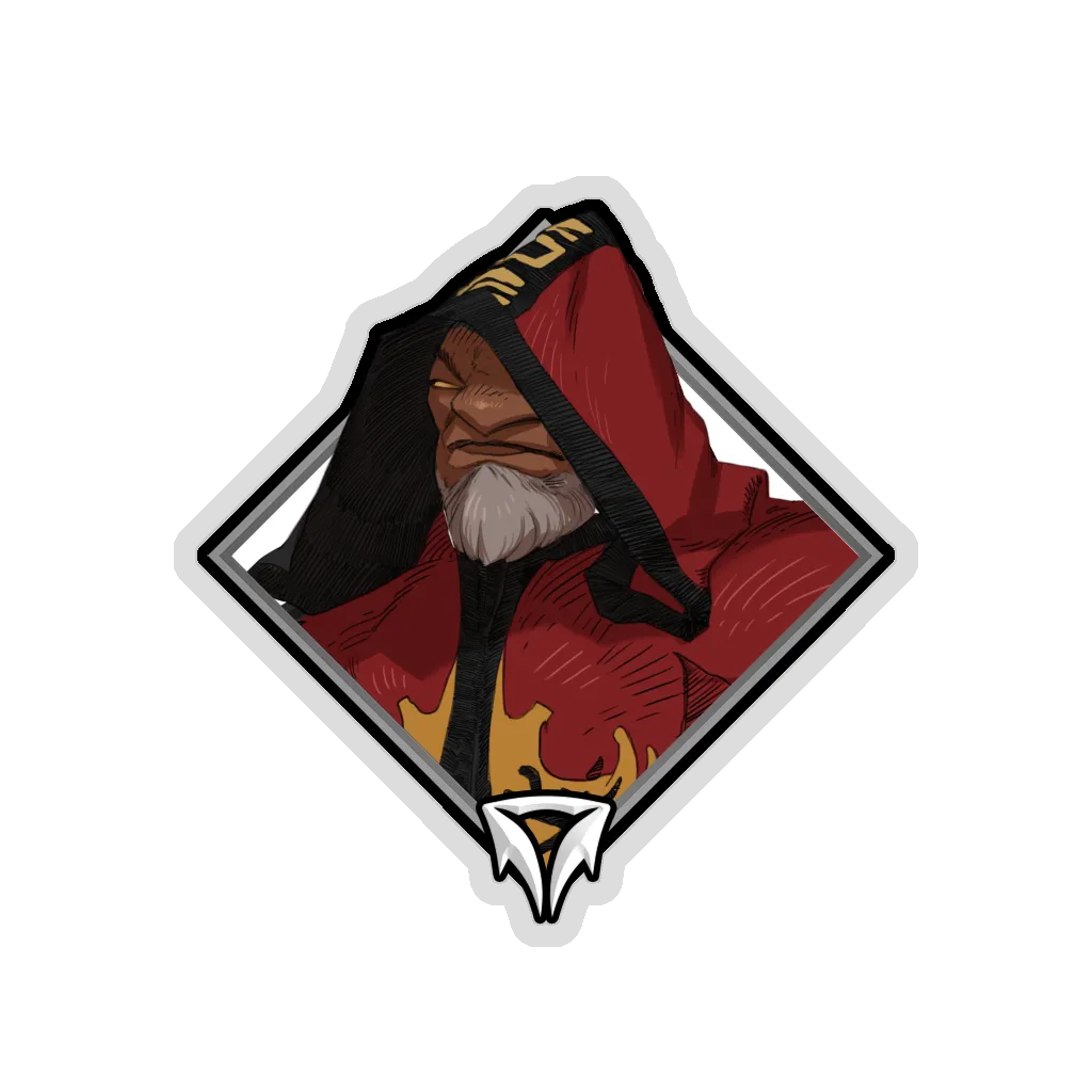 Glitter Crownfall Sticker - Warlock