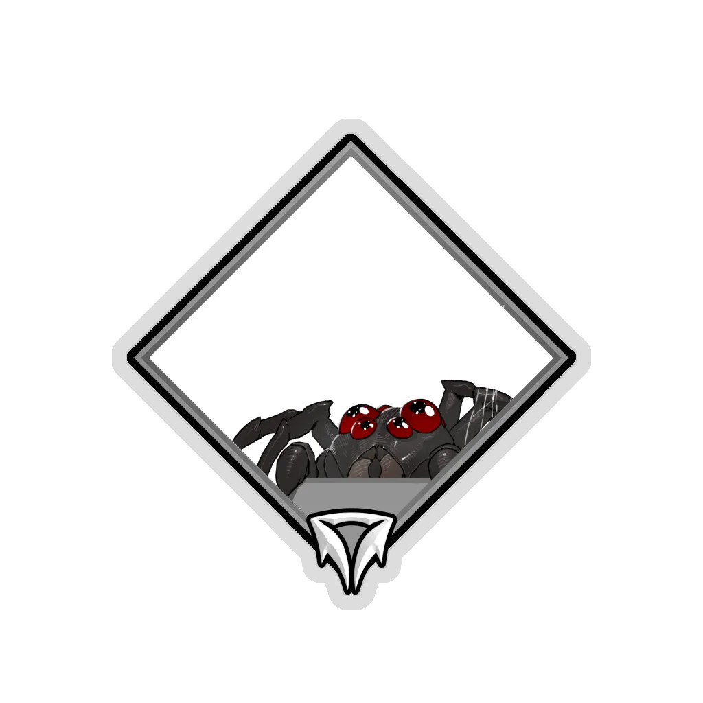 Glitter Crownfall Sticker - Bibbit